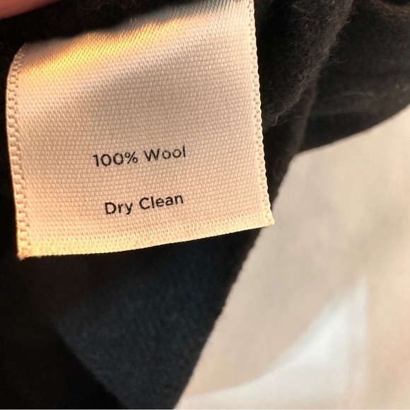 Talbots black wool dress size 4 sleeveless midi warm cozy soft stretchy stretch - Picture 5 of 11